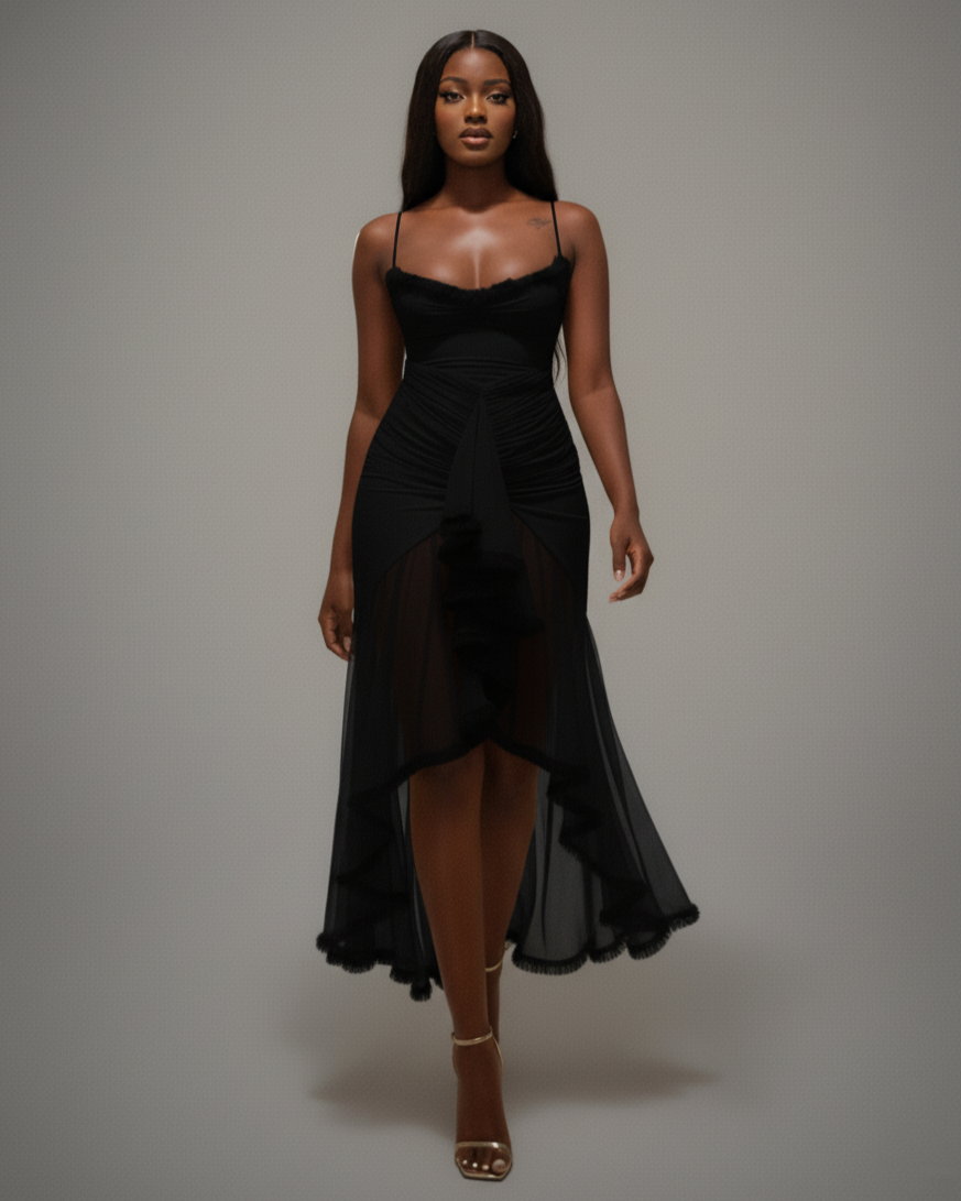 CYNTHIA Ruffled Maxi Dress