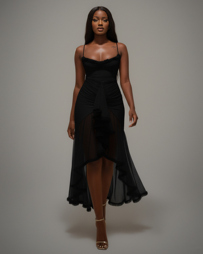 CYNTHIA Ruffled Maxi Dress