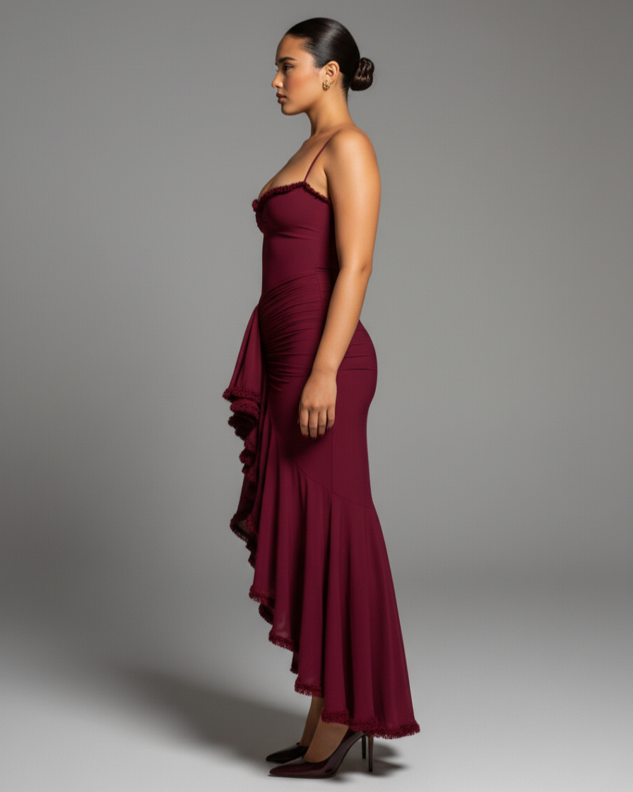 CYNTHIA Ruffled Maxi Dress