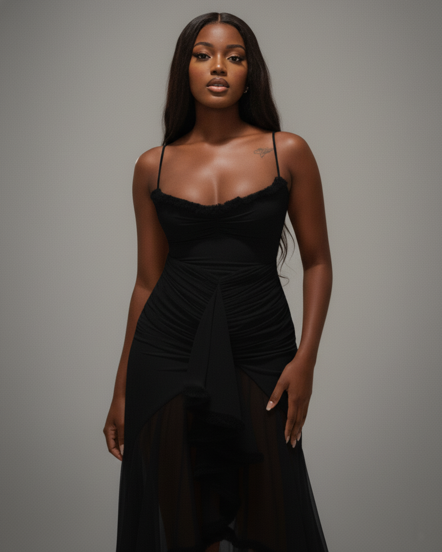 CYNTHIA Ruffled Maxi Dress