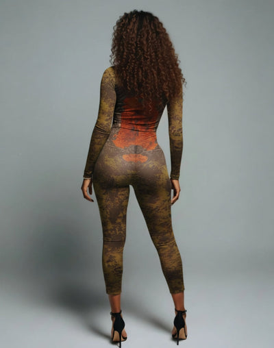 KALEYA Abstract Print Jumpsuit