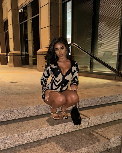 ALAIA Knitted Sweater Playsuit