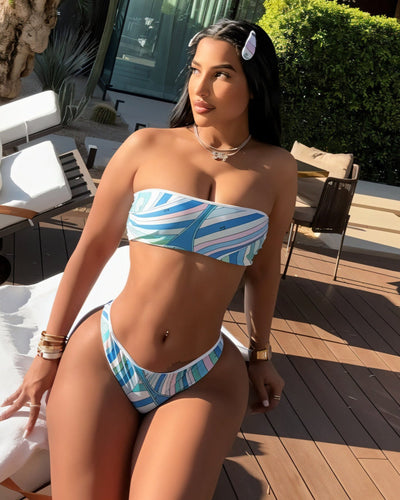 DELIAH Swirl 3-Piece Bikini Set