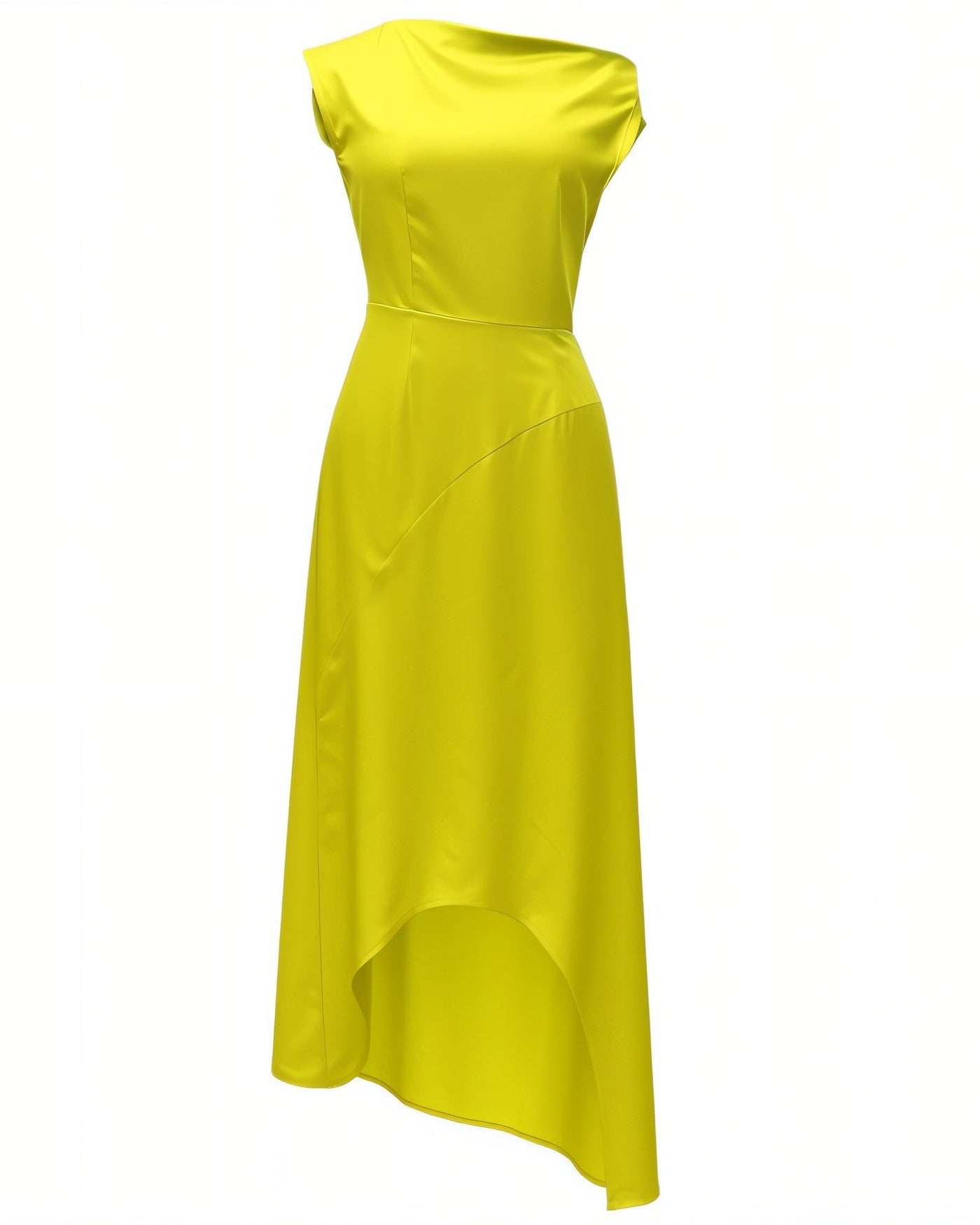 LOVISA Off-Shoulder Draped Asymmetrical Midi Dress