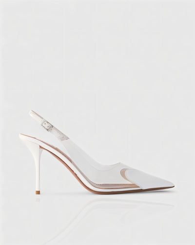 IRENE Clear Heart Detail Heels
