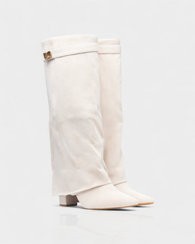 MAISY Straight Pointed-Toe Knee-High Boots