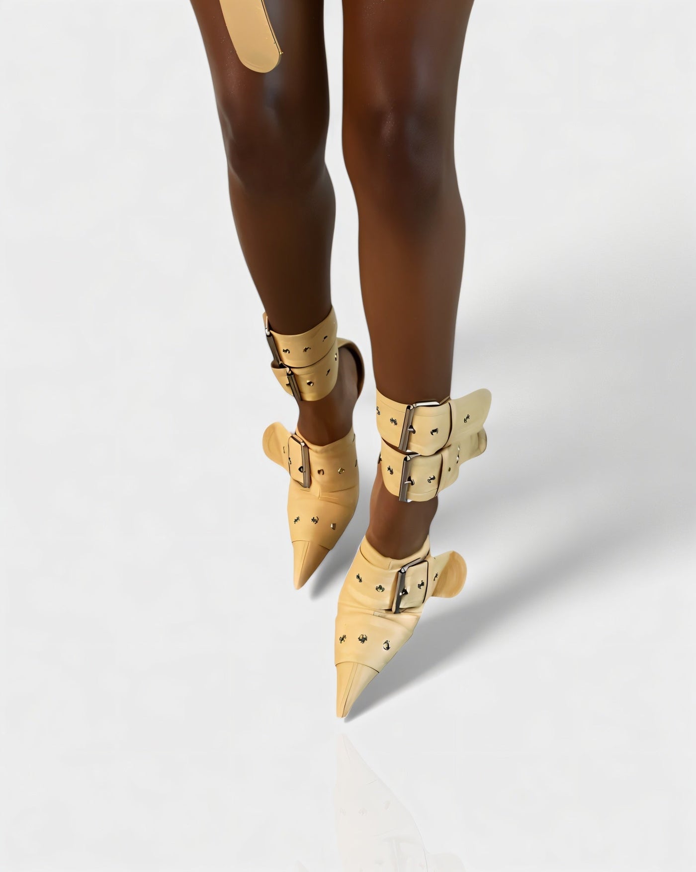 MARILYN Buckle Strap Pointed-Toe Stiletto Heels