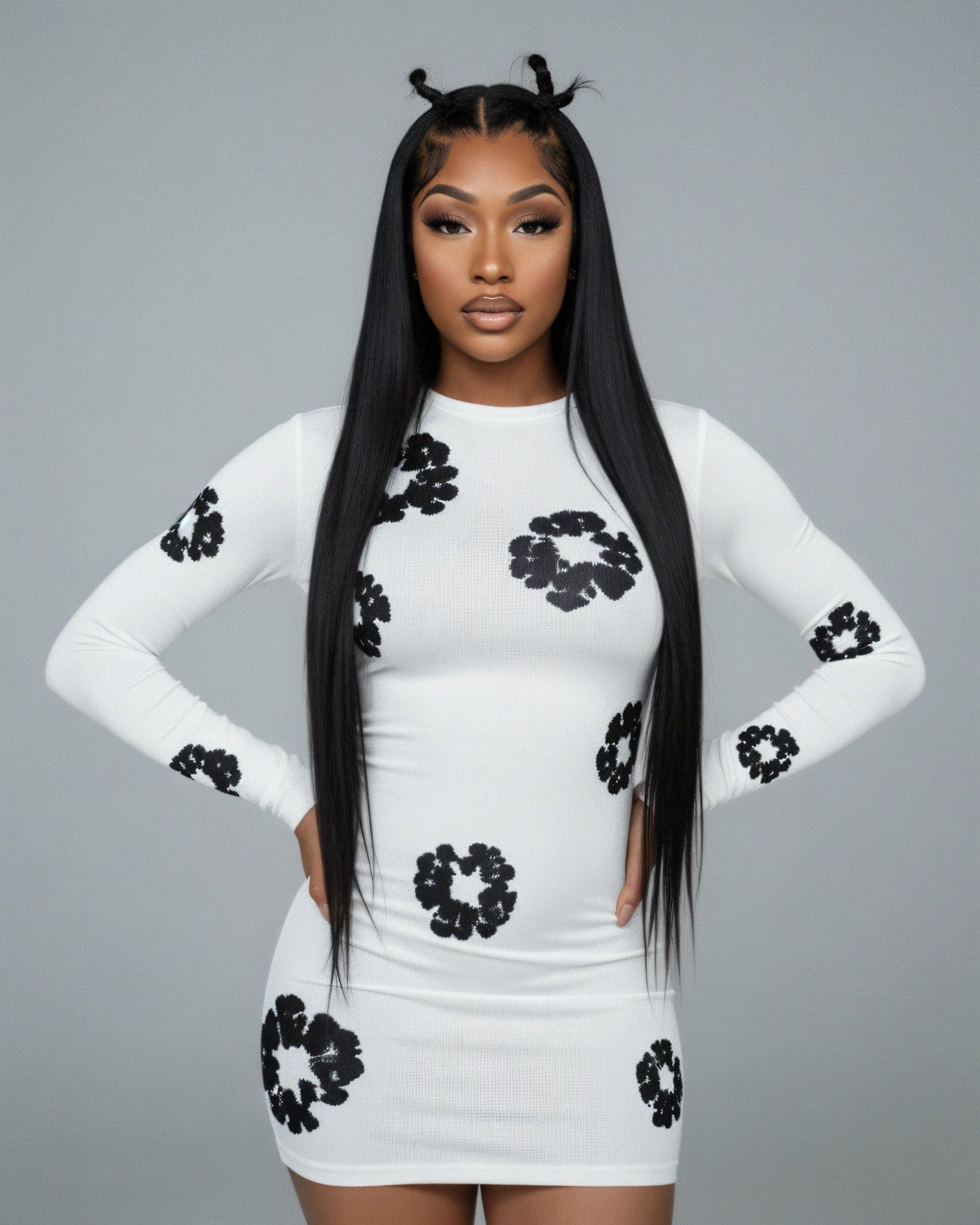 SORELL Flower Print Mini Dress