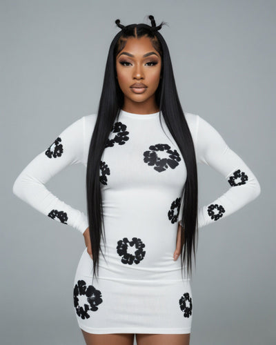 SORELL Flower Print Mini Dress