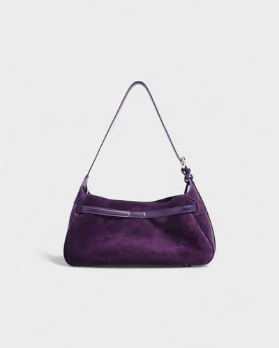 ELENA Turn-Lock Faux Suede Mini Bag