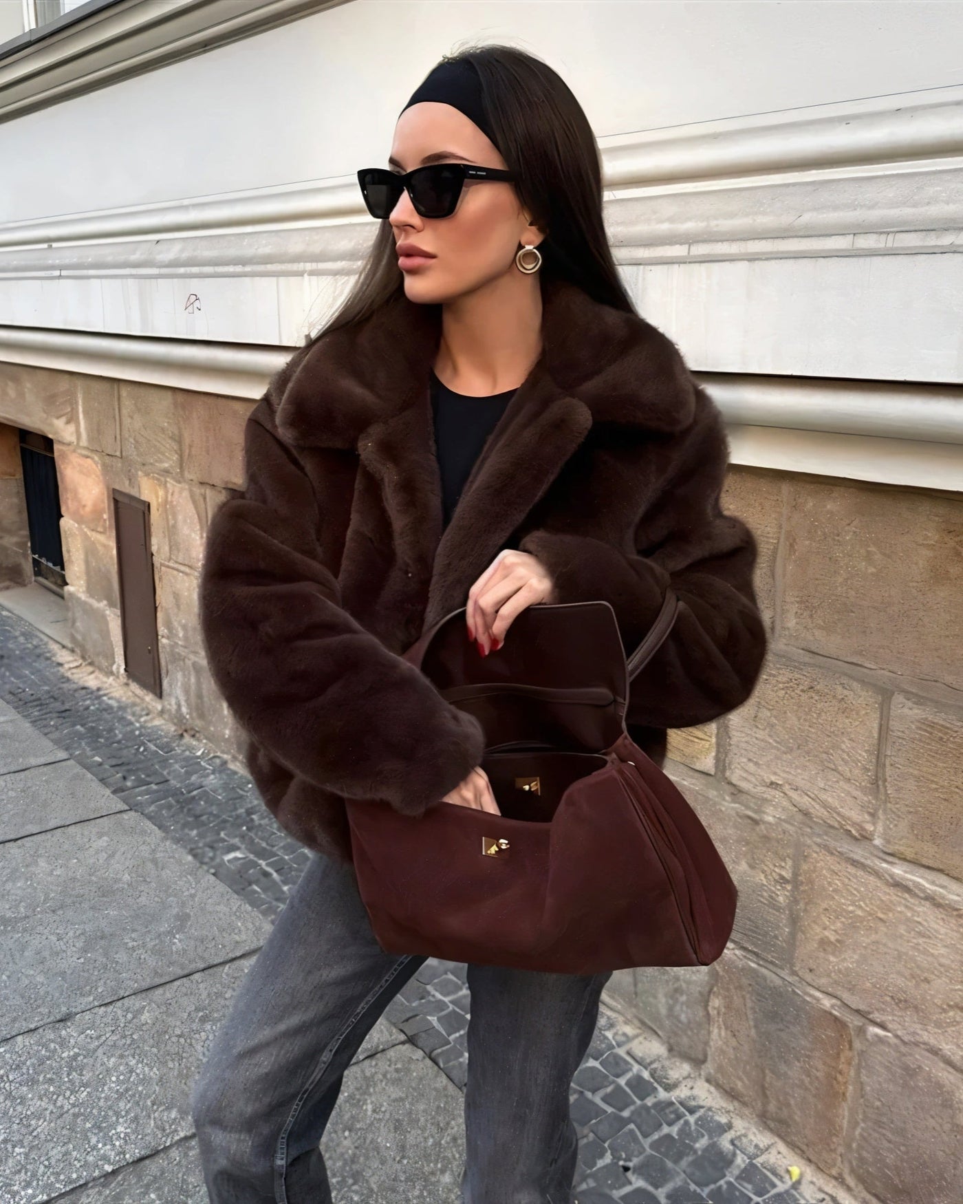 SONYA Plush Faux Fur Jacket
