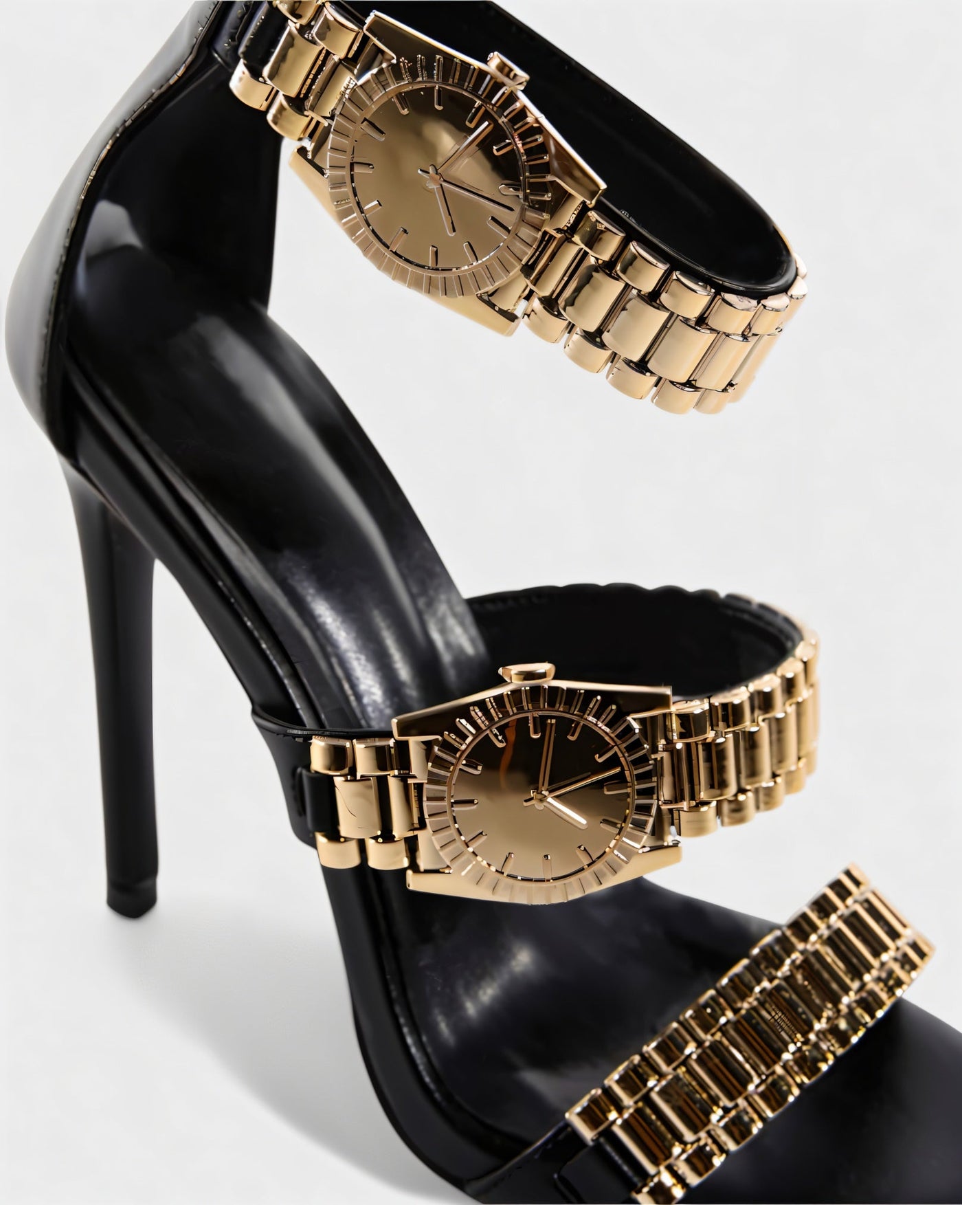 JILLY Watchband Strap Stiletto High Heels