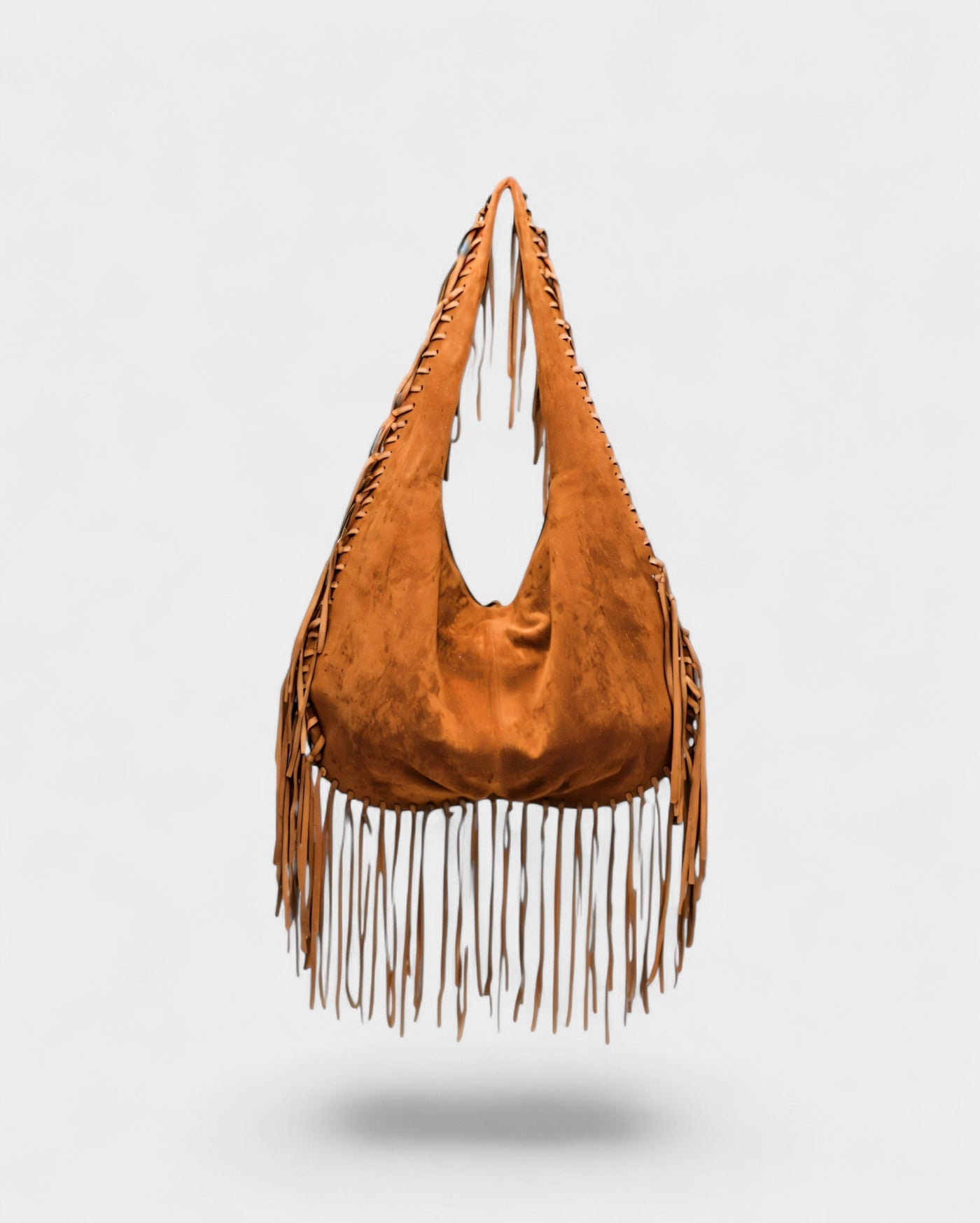 SAMMY Faux Suede Fringe Bag