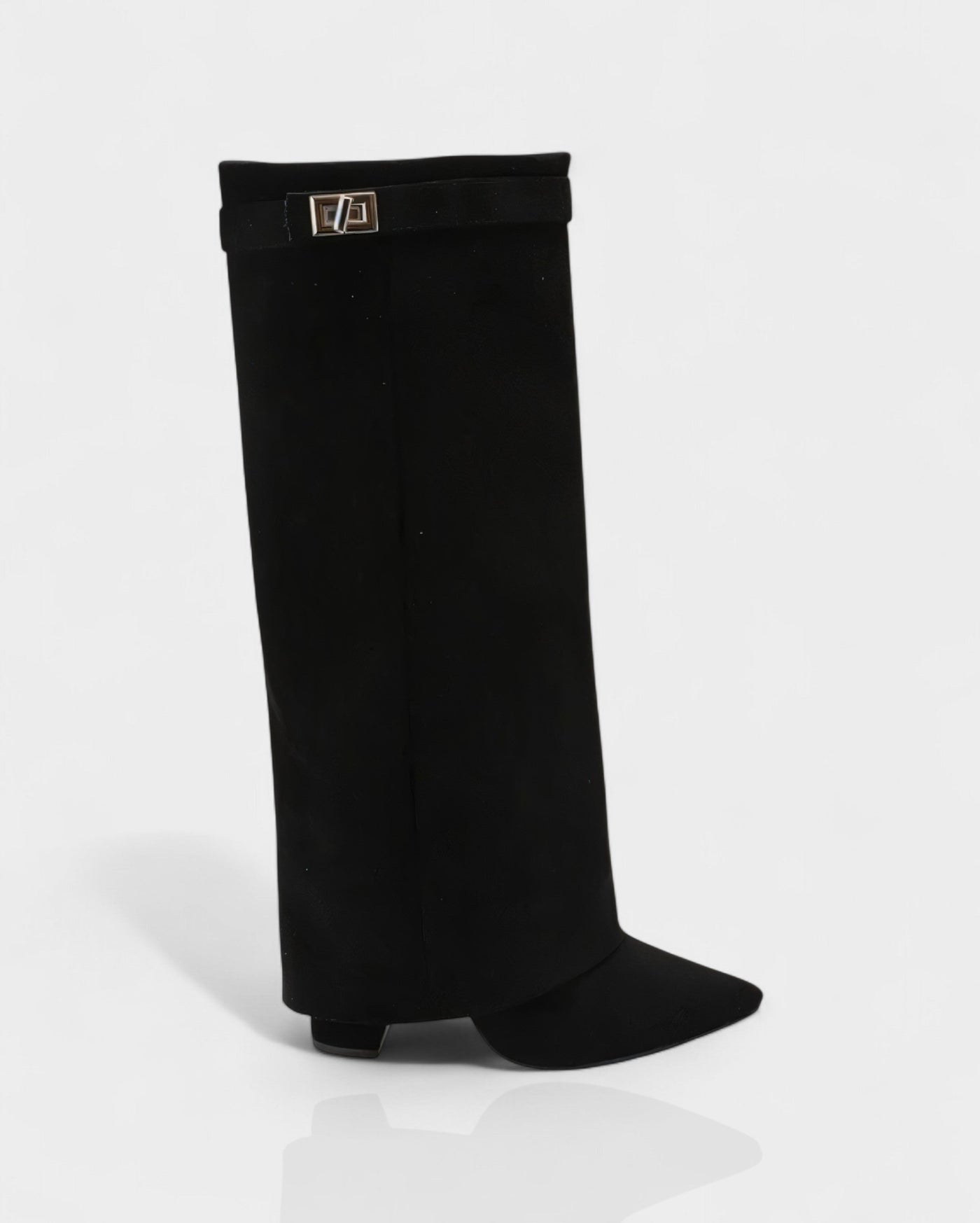 MAISY Straight Pointed-Toe Knee-High Boots