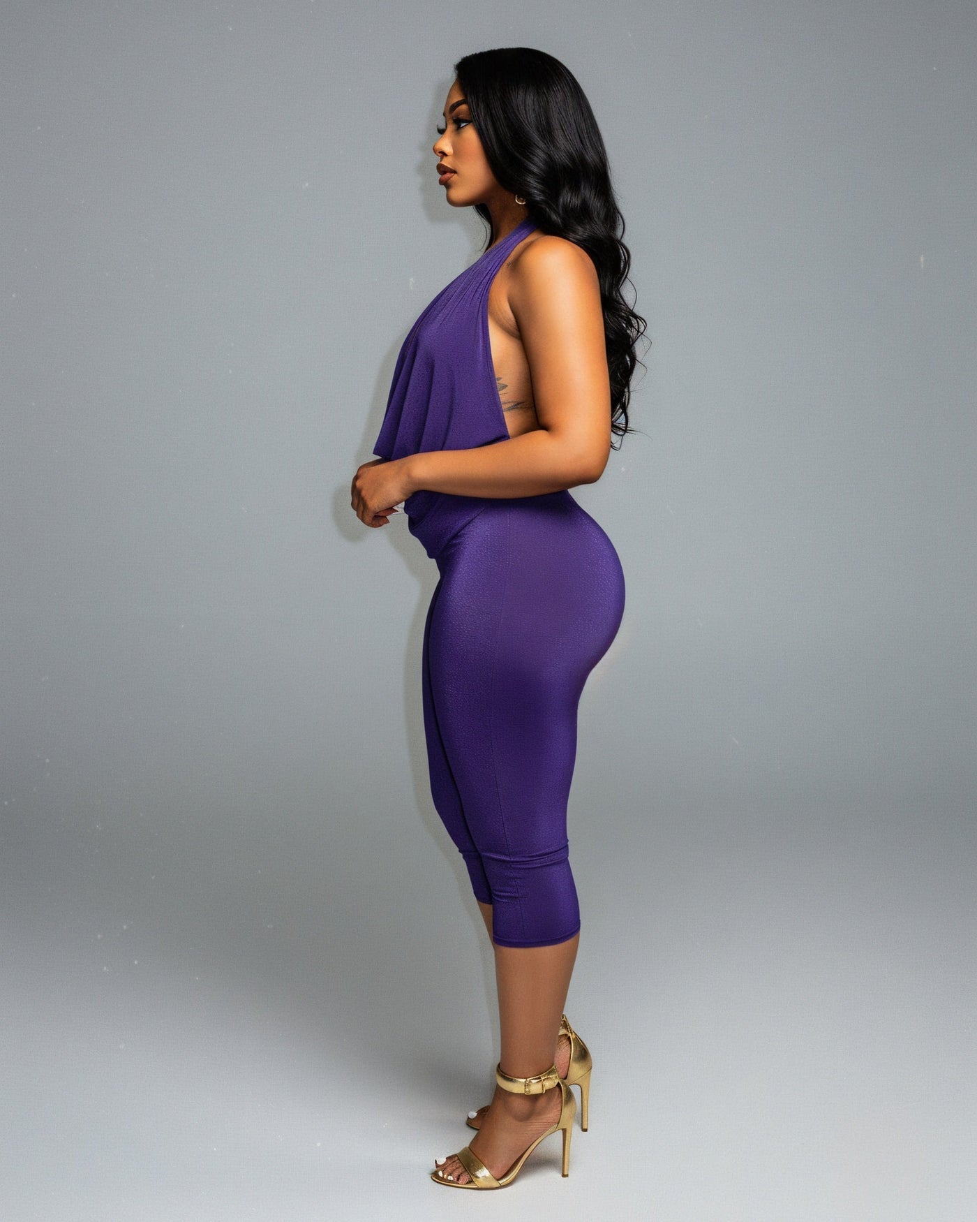 ALYNE Halter Neck Top & Capri Pants Set