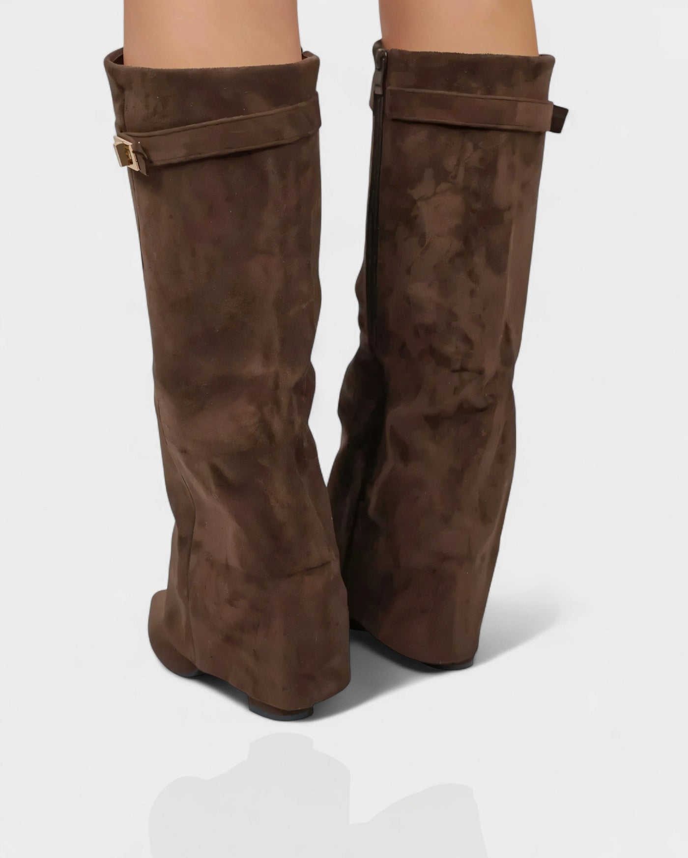 MAISY Straight Pointed-Toe Knee-High Boots