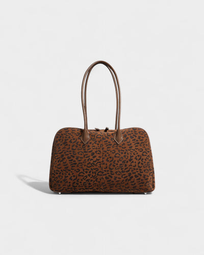 ELVINA Leopard Top-Handle Bag