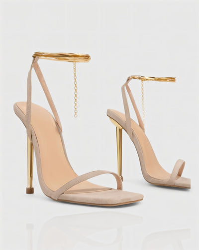 SELENE Square Toe High-Heels