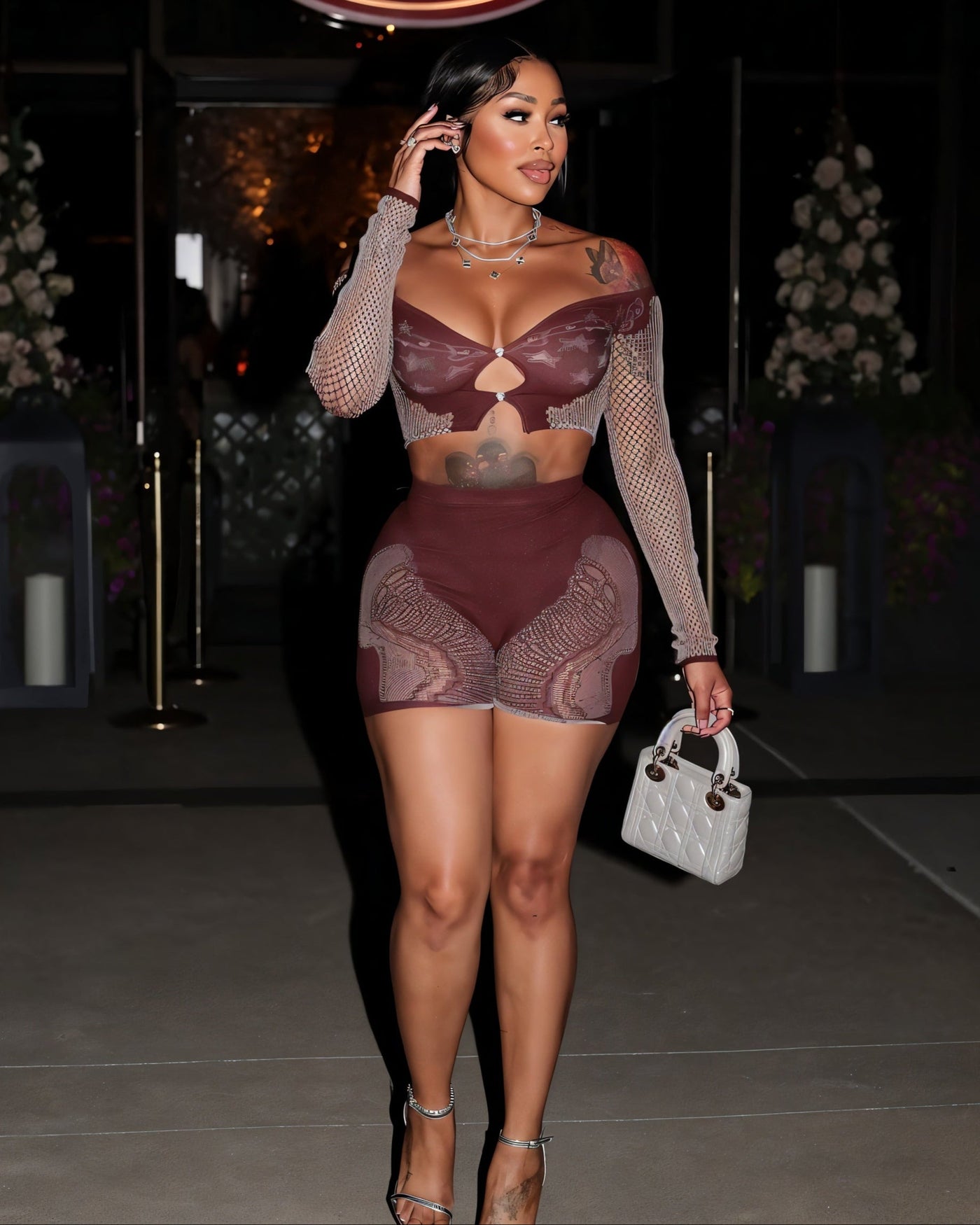 SIYA Star Cutout Short Set