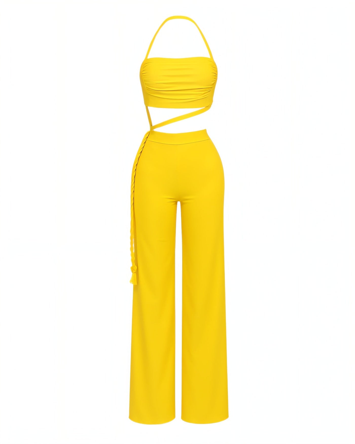 BASIA Rope Detail Wide-Leg Jumpsuit