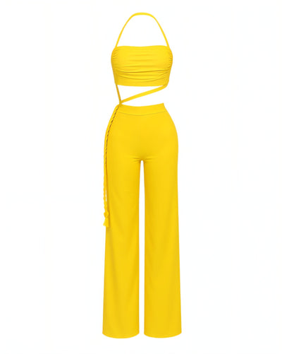 BASIA Rope Detail Wide-Leg Jumpsuit