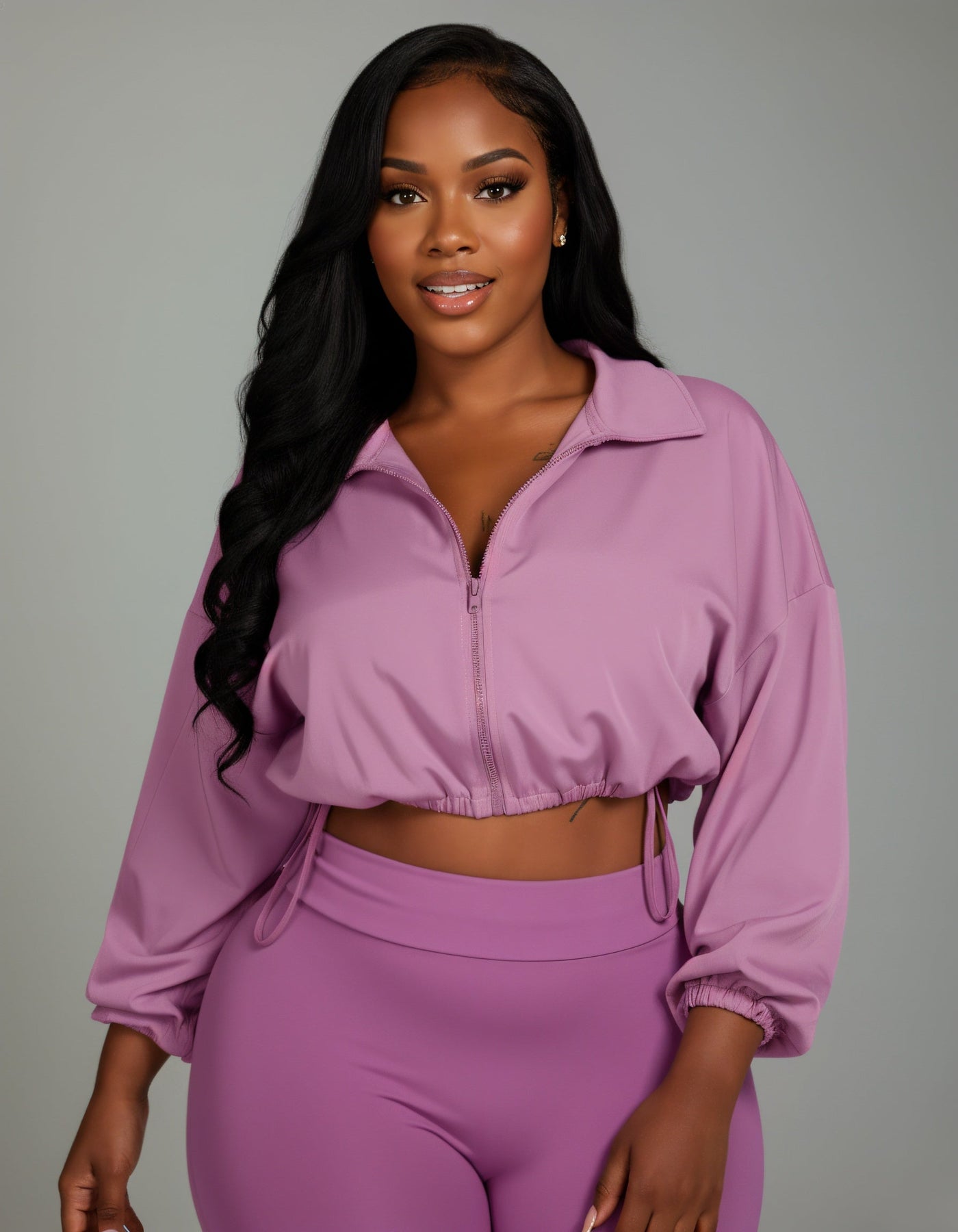 TATUM Cropped Zip Up Jacket & Leggings Set