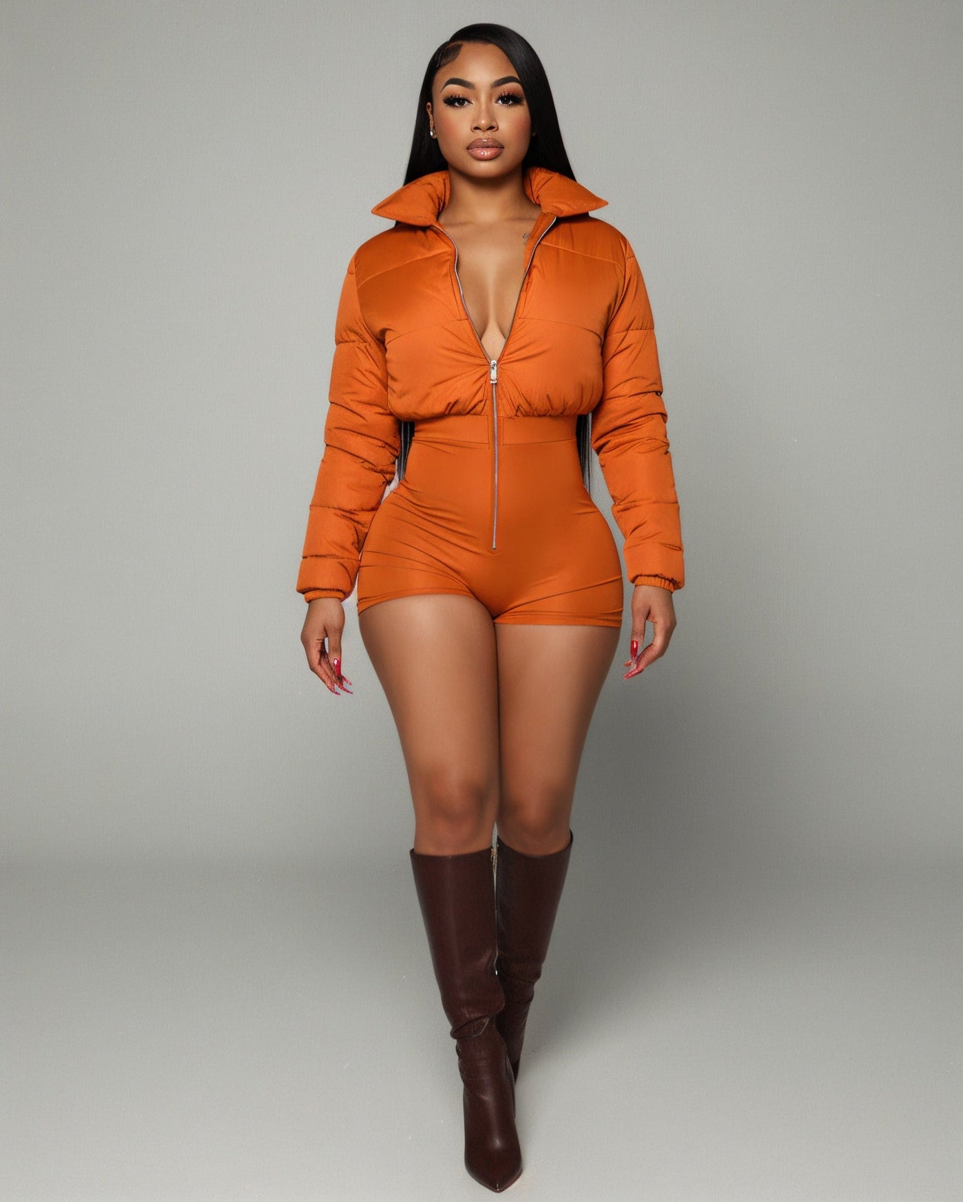 POPPY Crop Jacket Playsuit