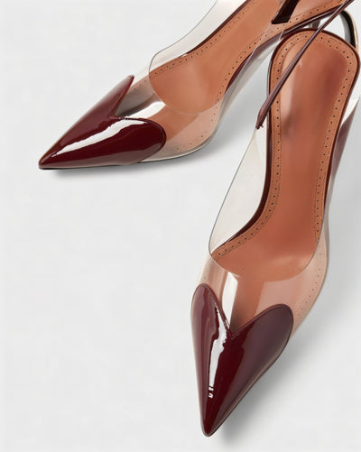 IRENE Clear Heart Detail Heels