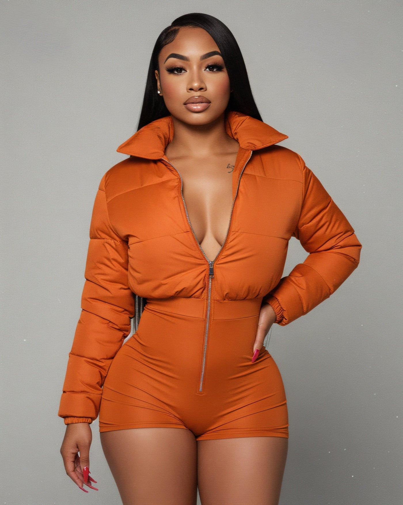 POPPY Crop Jacket Playsuit