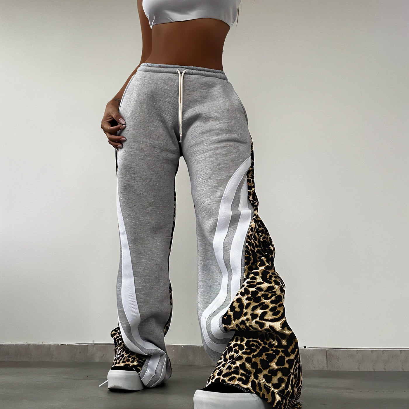 KIRA Leopard Track Pants