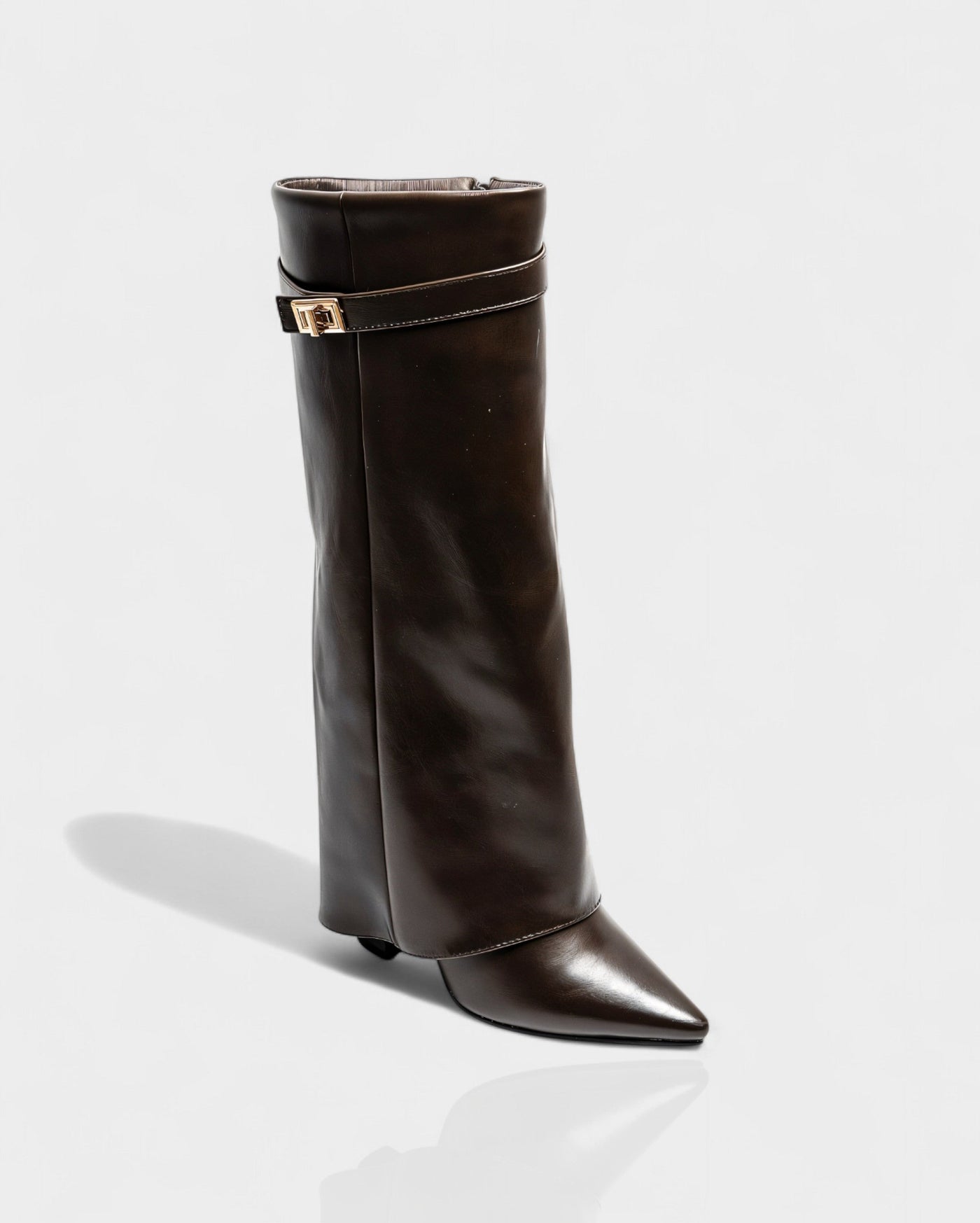 MAISY Straight Pointed-Toe Knee-High Boots