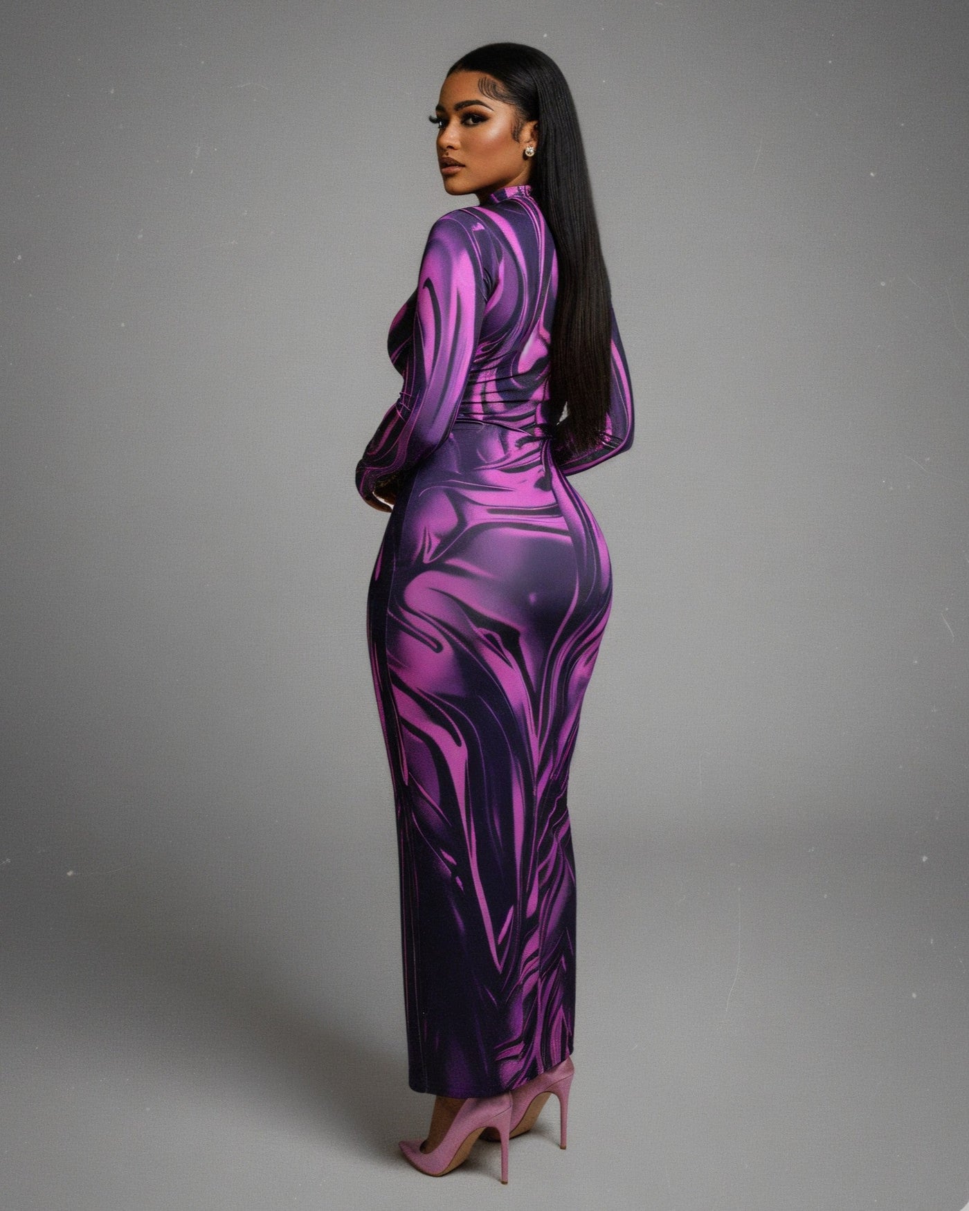 KASSIDY Illusion Maxi Dress