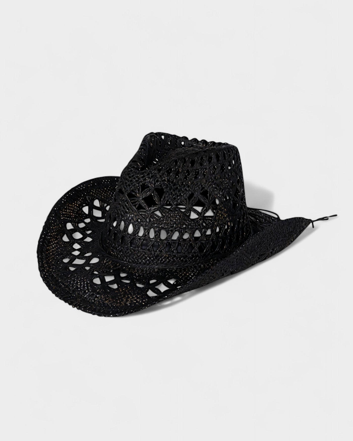 SHIELA Woven Raffia Cowboy Hat