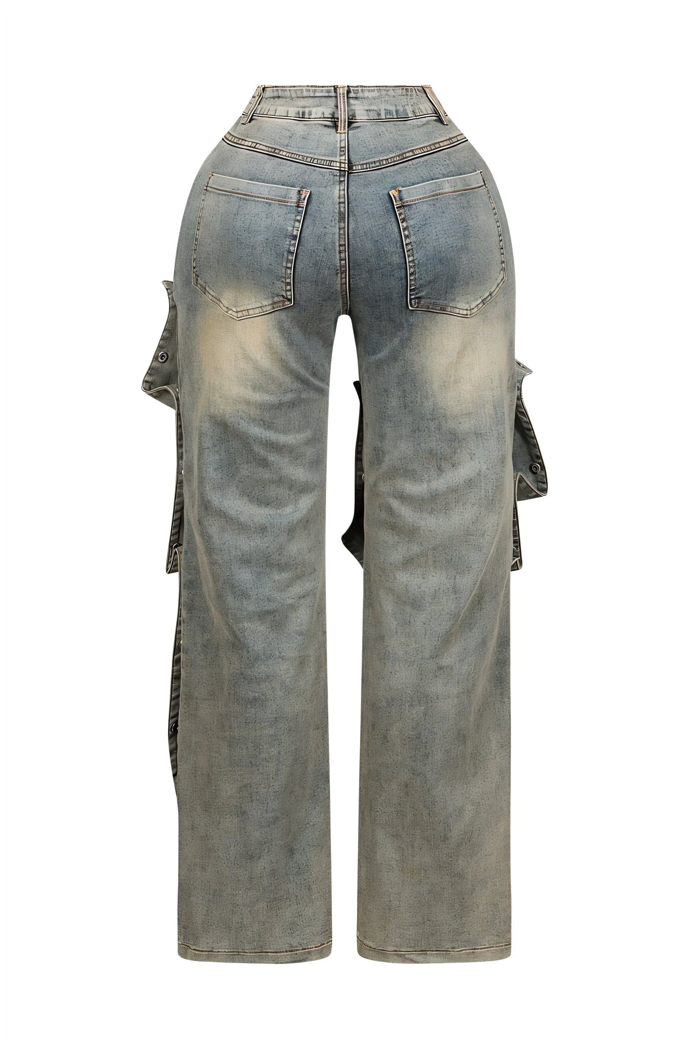 MAEVE Button Baggy Jeans