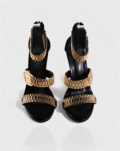 JILLY Watchband Strap Stiletto High Heels