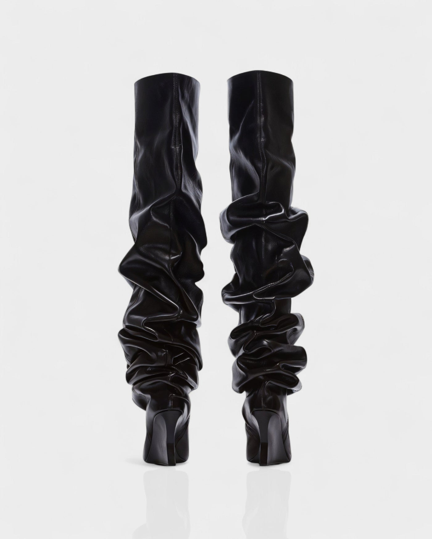 ELOURA Slouch Knee-High Wedge Heel Boots