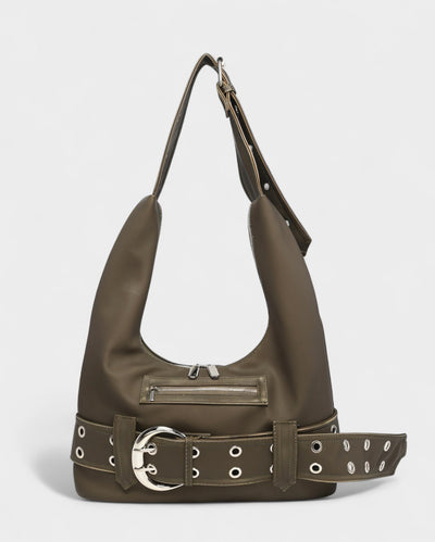 ALEXIS Retro Faux Leather Shoulder Bag