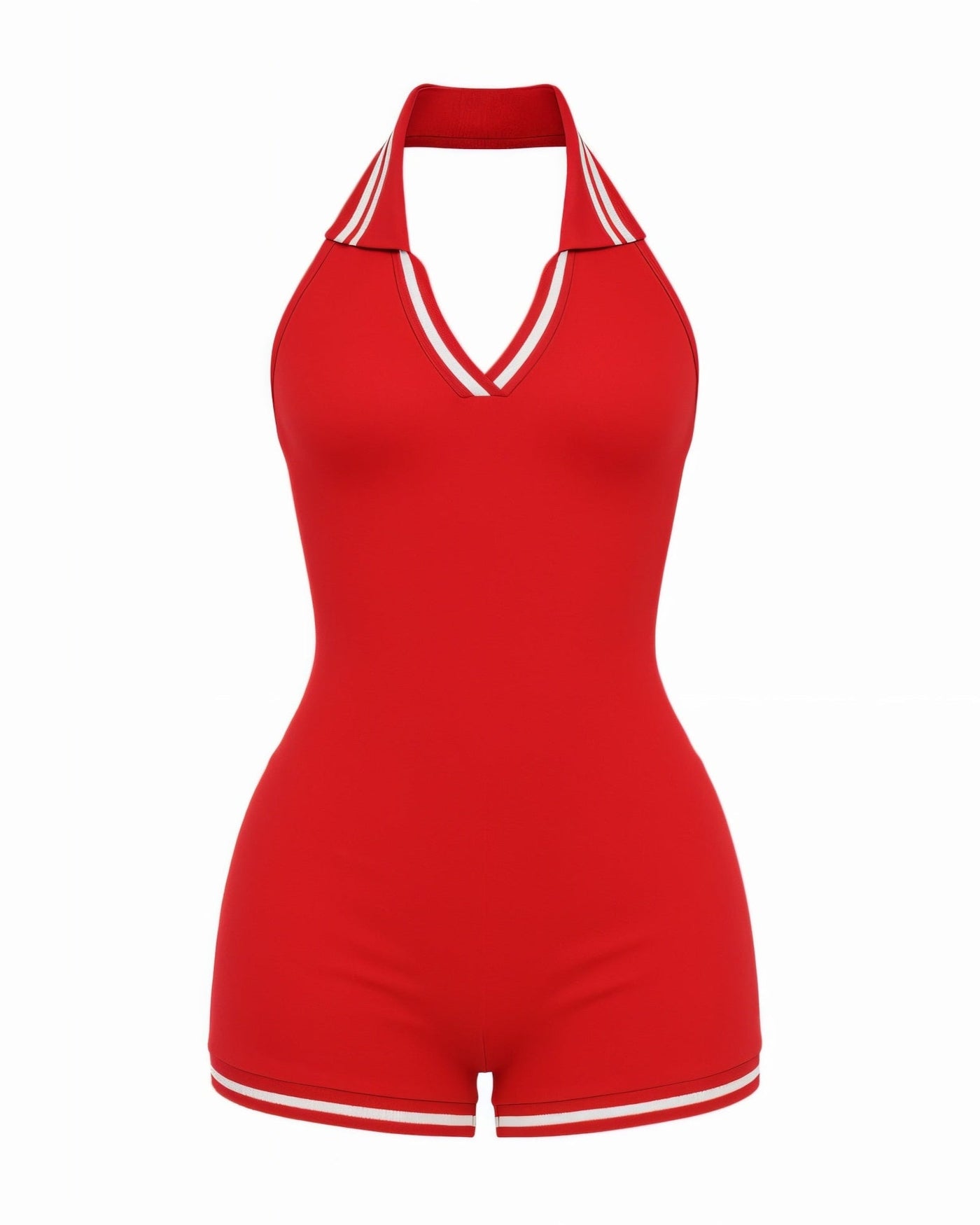 JEYNE Backless Halter Sleeveless Romper