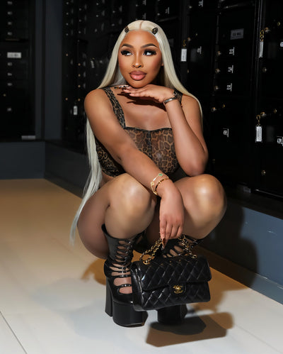 MIRABELLA Leopard Print Top & High-Waisted Shorts Set