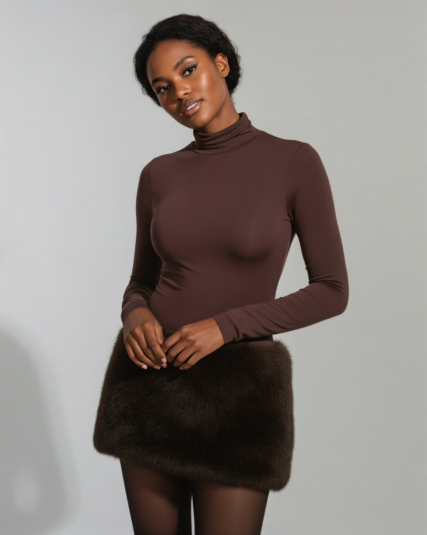 TIANA Faux Fur Skirt