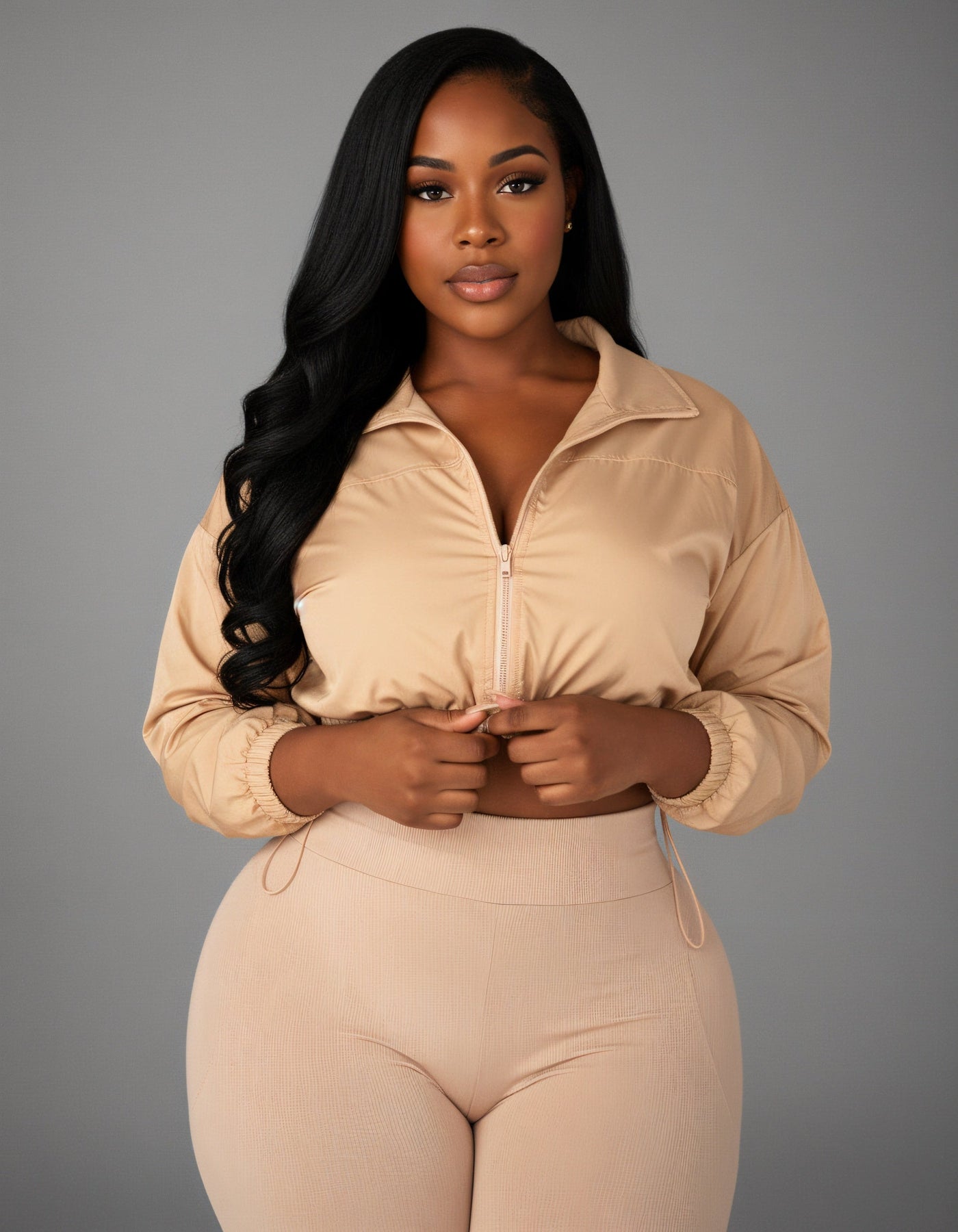 TATUM Cropped Zip Up Jacket & Leggings Set