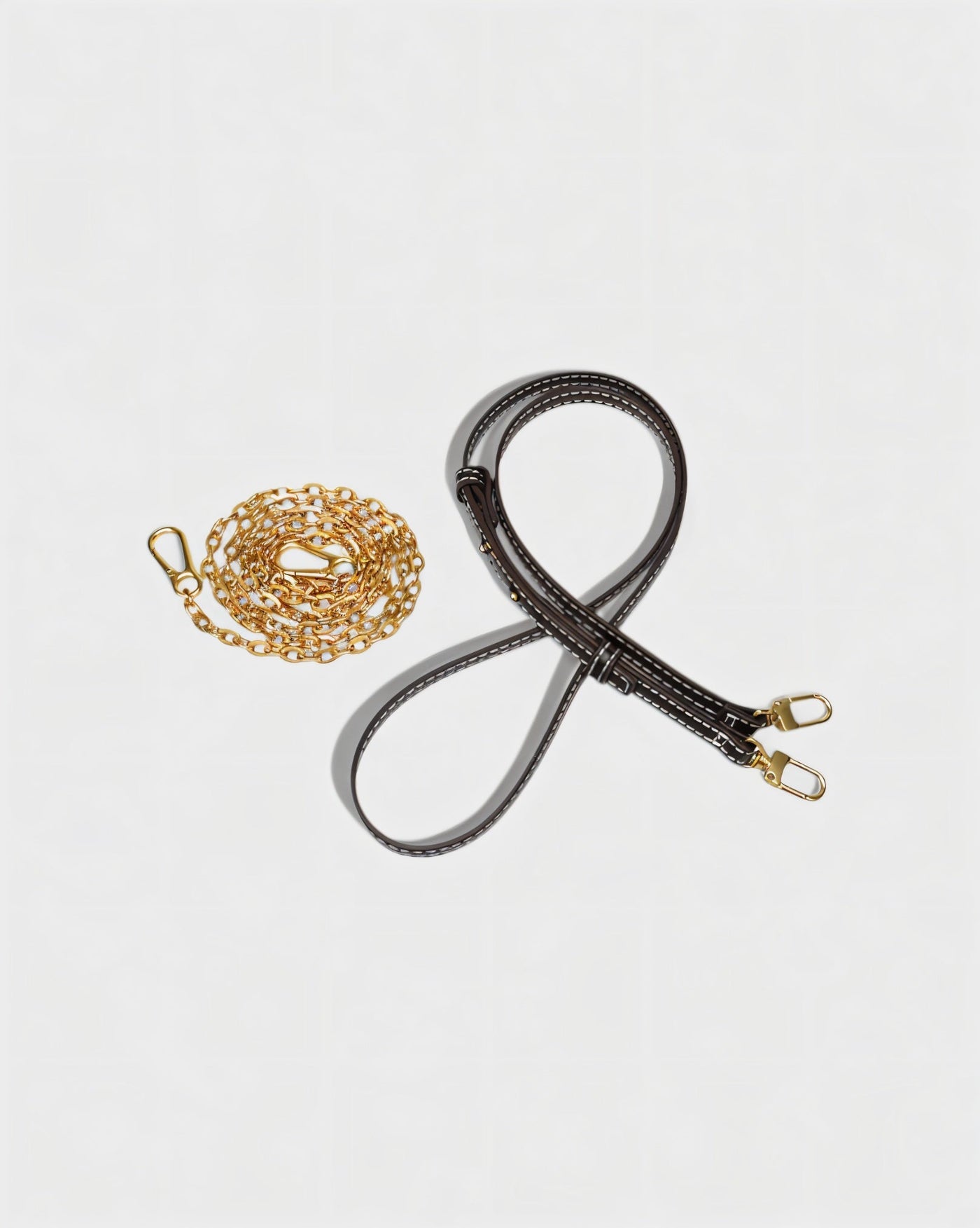 CRESSIDA Woven Half Moon Handbag with Gold Swirl Handle