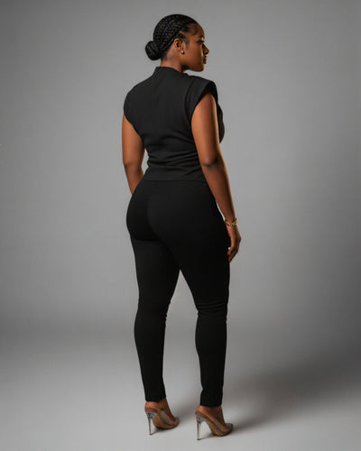 ALARMA Sculpted Asymmetric Draped Top