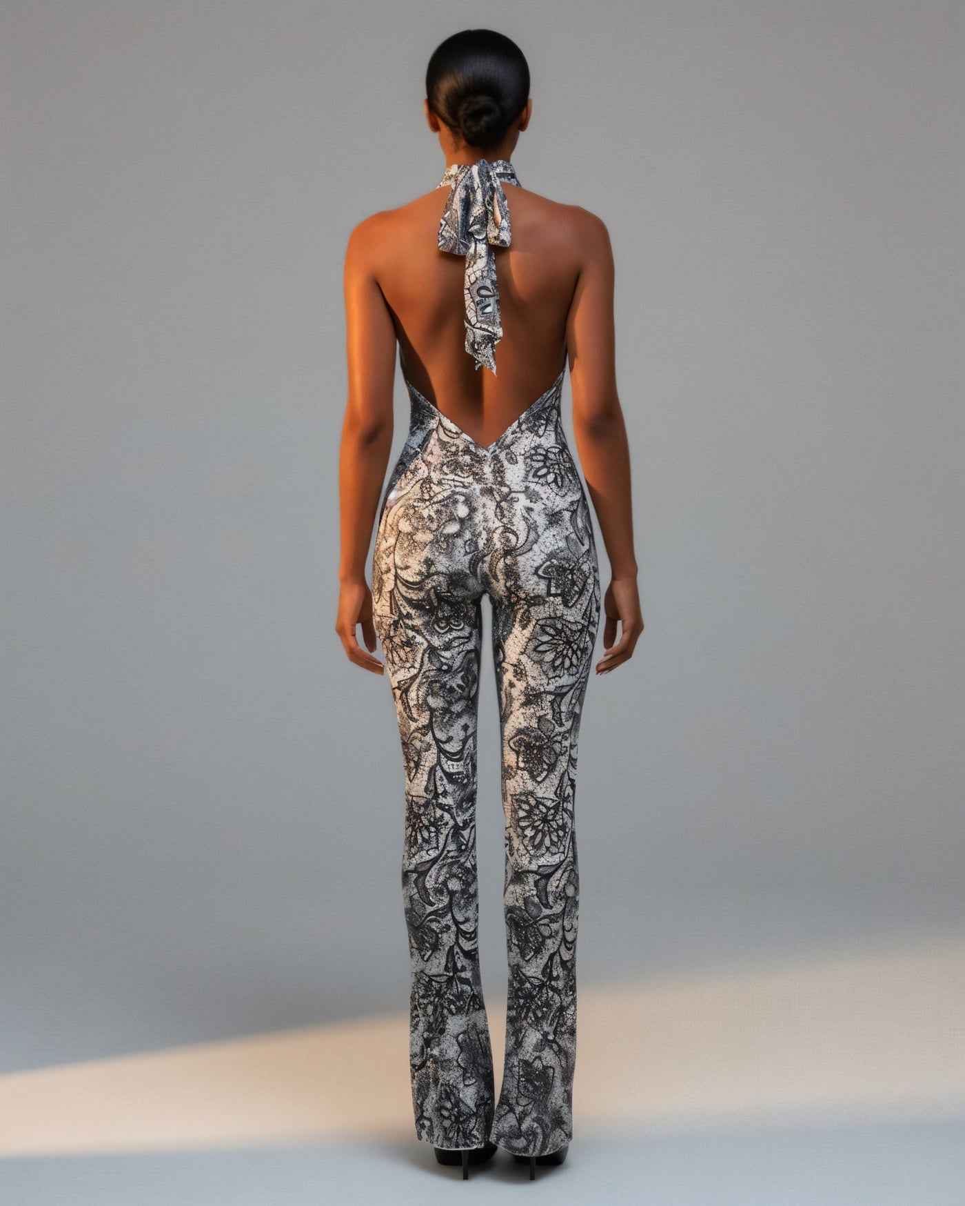 TALA Floral Backless Jumpsuit