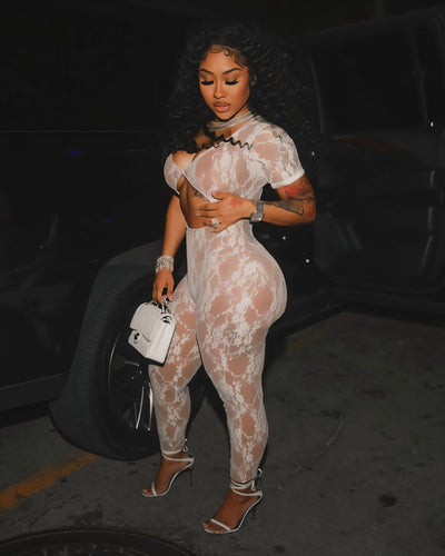 KALINA Open Back Lace Jumpsuit