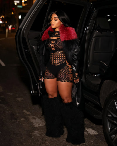 LIVIA Geometric Cutout Romper