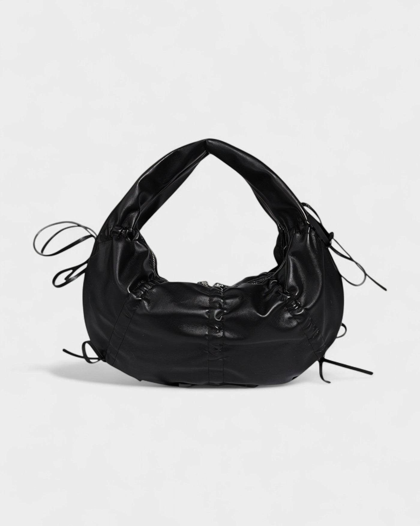 YONA Ruched Bow Shoulder Bag