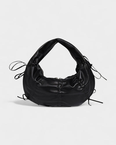 YONA Ruched Bow Shoulder Bag