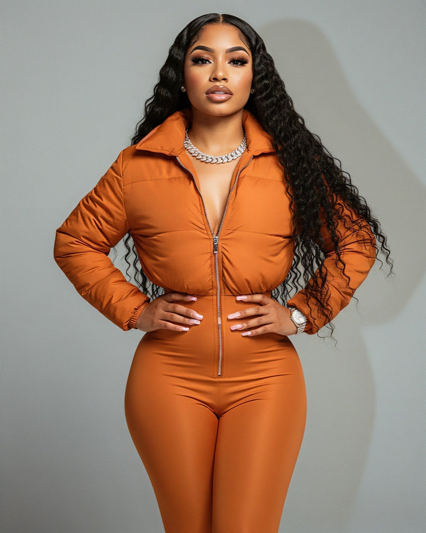 POPPY Crop Jacket Jumpsuit