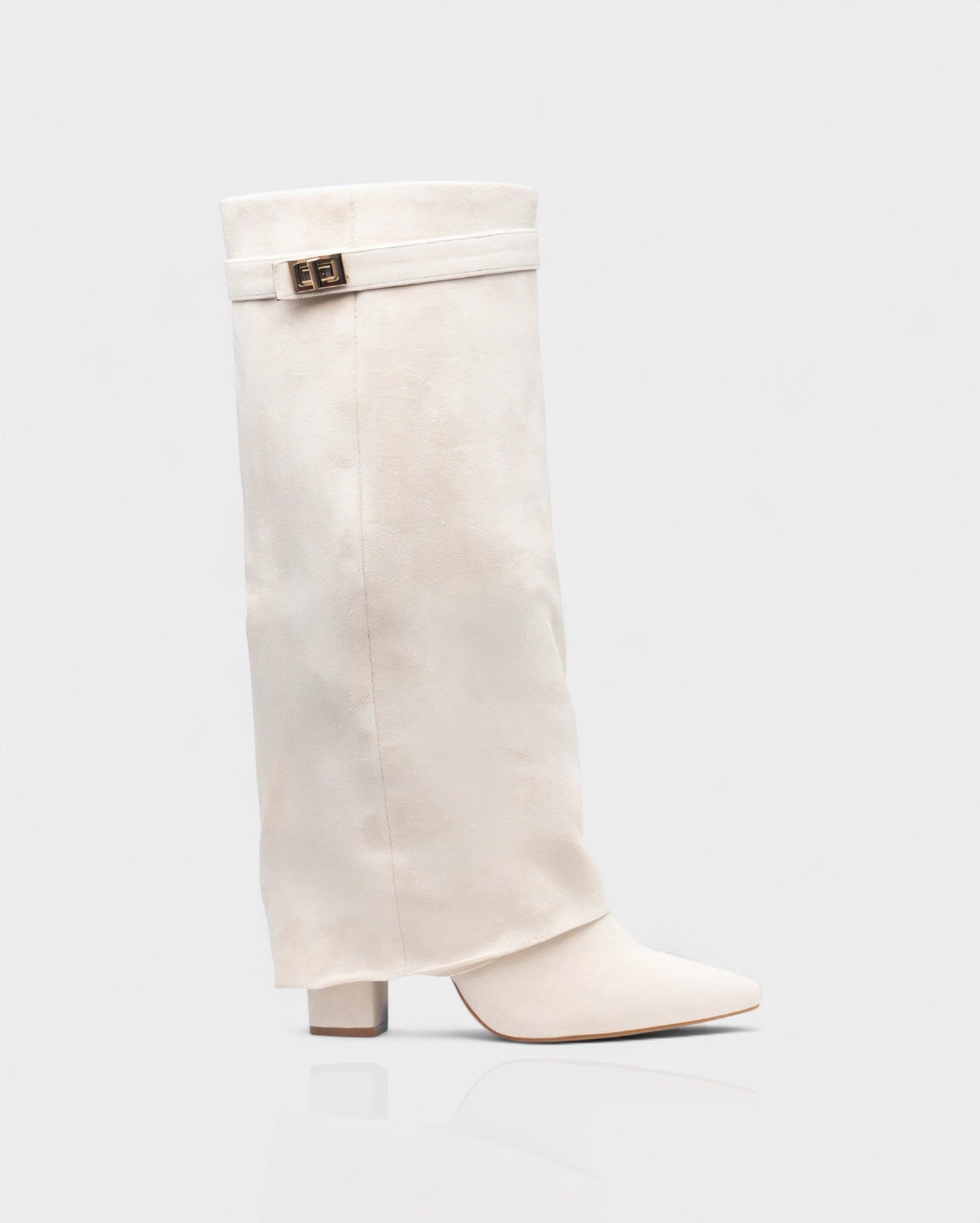 MAISY Straight Pointed-Toe Knee-High Boots